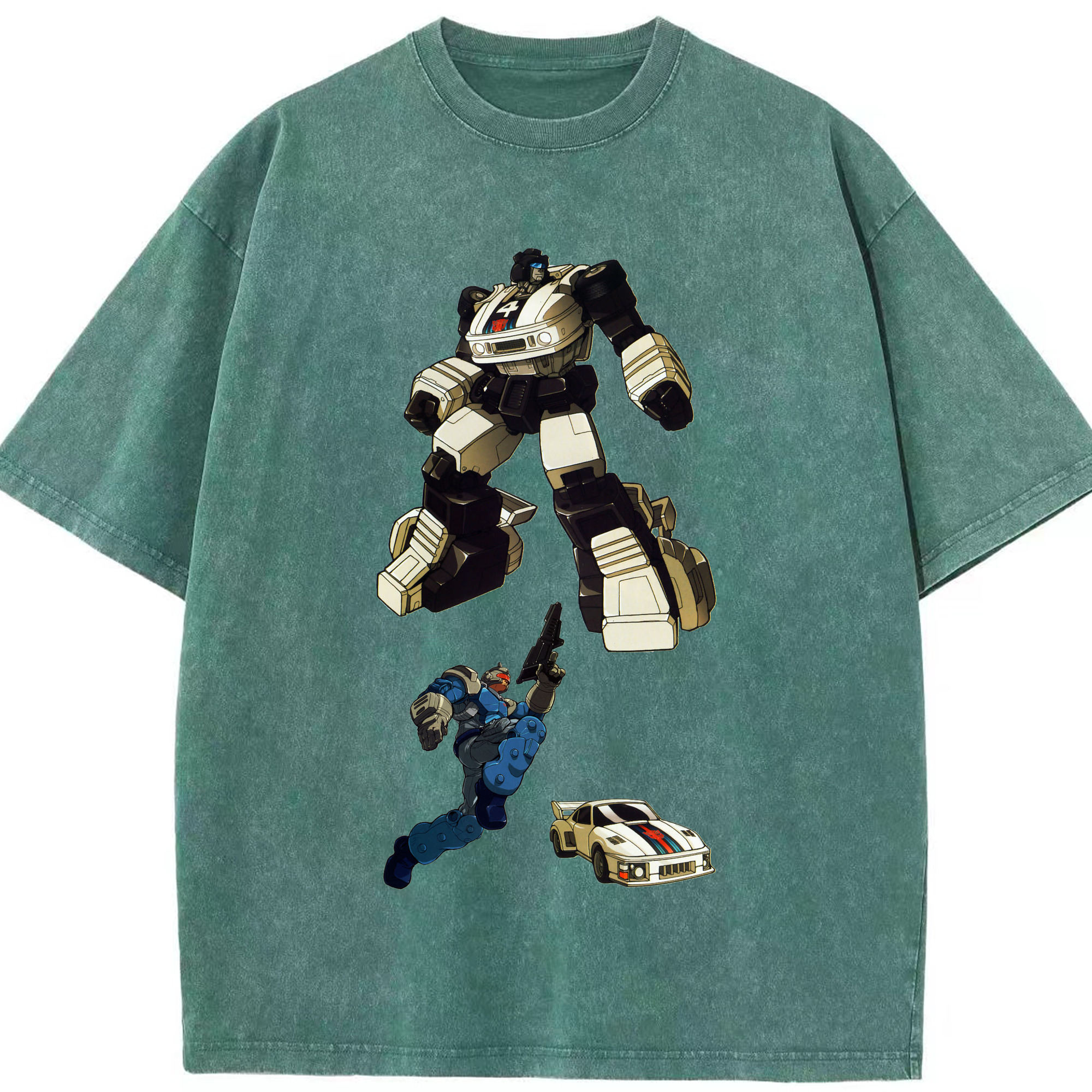 （画像用）  綿100% ヴィンテージ風 半袖Tシャツ（フロントプリント）